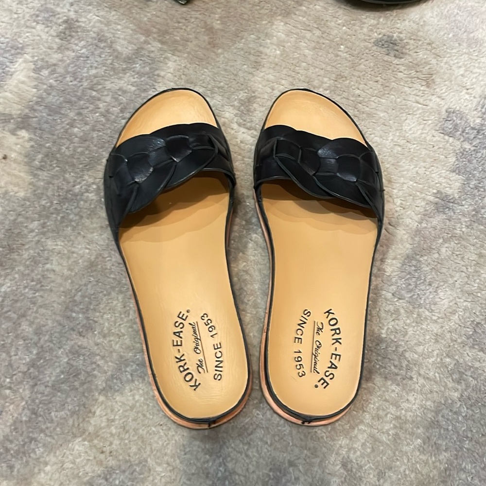 Kork-Ease Dolphin Slides Black 7